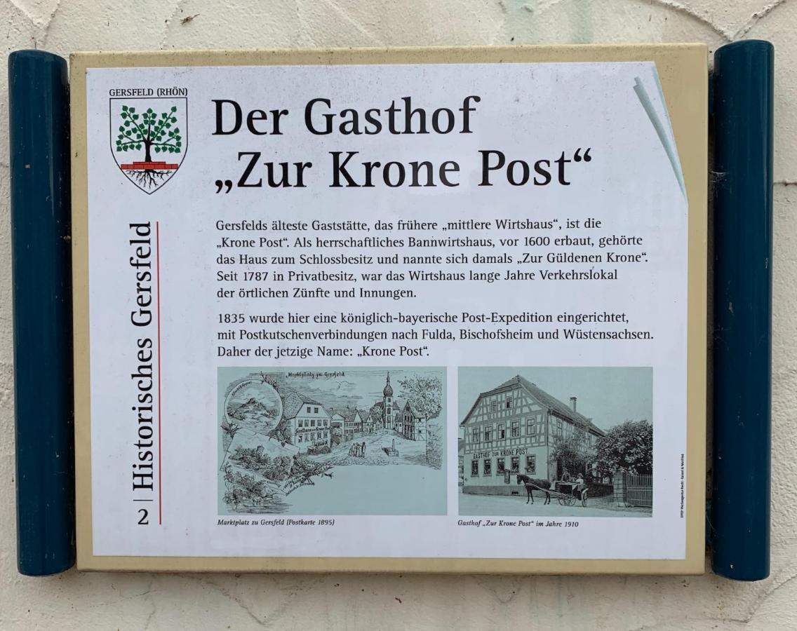 Hotel Krone Post Герсфельд Экстерьер фото